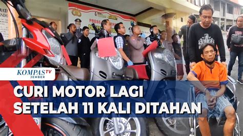 Kali Masuk Penjara Seorang Residivis Kembali Curi Motor Youtube