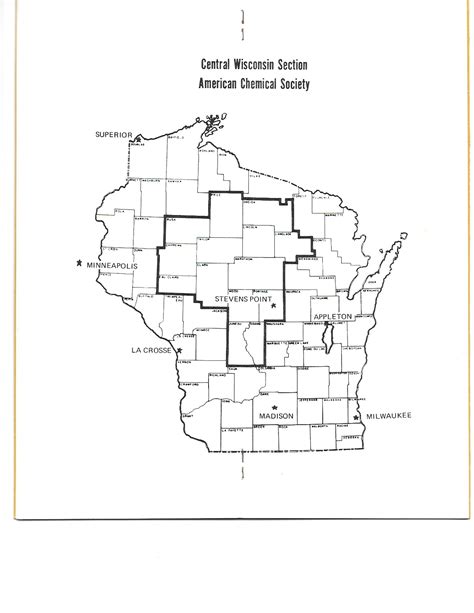 Central Wisconsin Counties Map - ACS Community