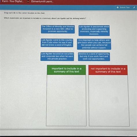 Free Which Statements Are Important To Include In A Summary About