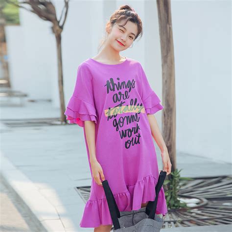 Womens Dresses Japan Kawaii Ulzzang Summer New Small Fresh Letter