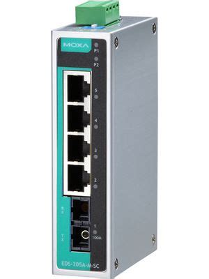 Eds A M Sc Moxa Ethernet Switch Rj Ports Fibre Ports Sc