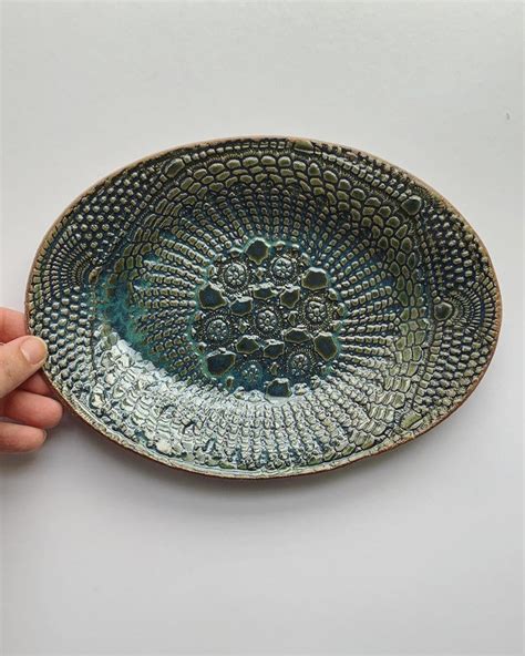 Oval Ceramic Plate / Ceramic Side Plate / Dinner Plates / - Etsy