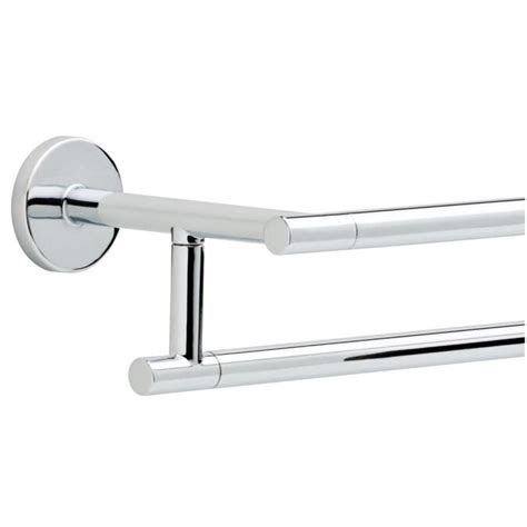 Delta Trinsic 24 In Double Polished Chrome Wall Mount Double Towel Bar