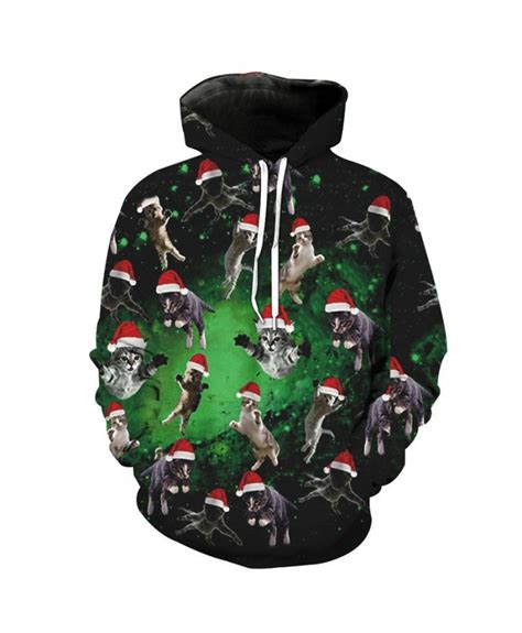 Santa Unicorn Print Fun 3d Christmas Series Sweatshirt Christmas