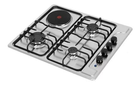 Estufa Mixta Challenger Pt Gas V Acero Inox Sp Color Plateado