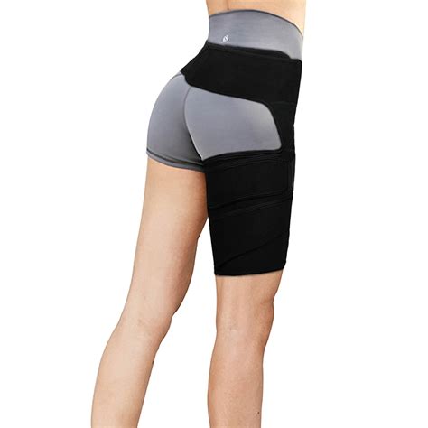 Copper Compression Brace Groin Thigh Sleeve Hip Support Wrap For