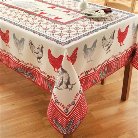 Nappe Poules Rectangulaire Temps L