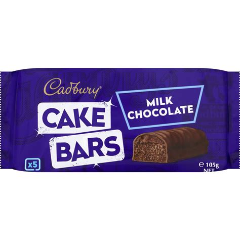 Cadbury Chocolate Cake Bars 5 Pack Woolworths