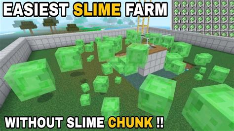 Easiest 1 19 Slime Farm For Minecraft Bedrock Slime Farm 1 19 Bedrock No Slime Chunk Slime