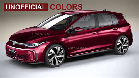 2024 VW Golf 8 Informally Presents the Colorfully Refreshed Goodies ...