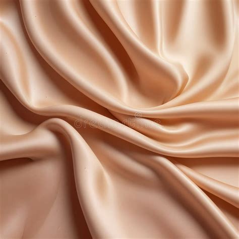 Satin Fabric Texture With Luxurious Nude Beige Folds Stock Illustration Illustration Of
