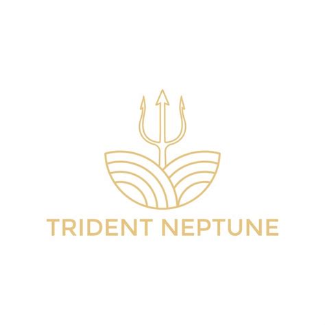 Premium Vector Modern Trident Neptune Vector Logo