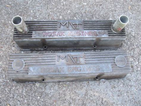 Vintage Chevy Small Block MT Mickey Thompson Copy Valve Covers BOSAK