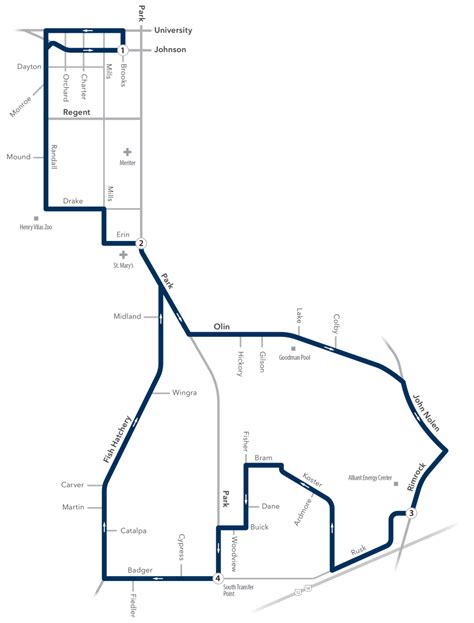 Route O Metro Transit City Of Madison Wi