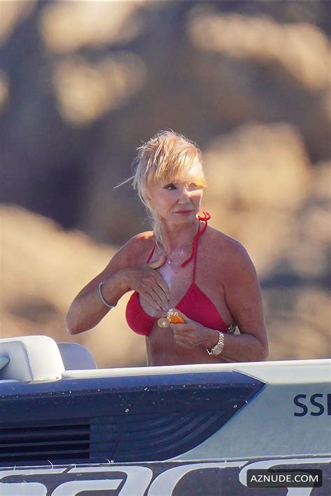 Susie Vanner Looks Amazing In A Red Bikini During Holidays In St Tropez AZNude