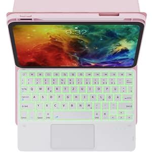 ROOFEI IPad 10 Generation Tastatur QWERTZ 7 Farbige