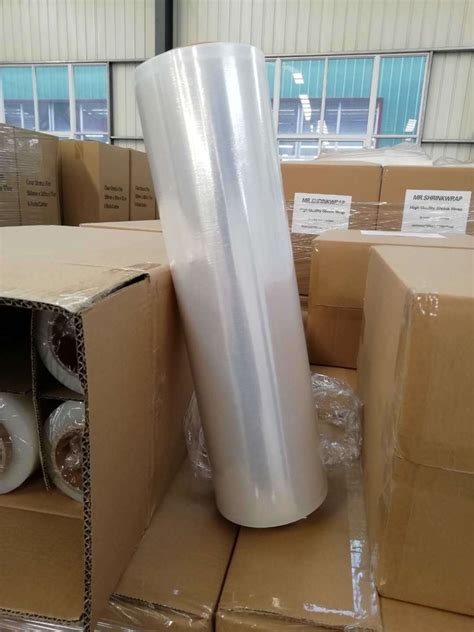 Transparent PVC Stretch Film Roll For Food Wrapping Size 300 Mm