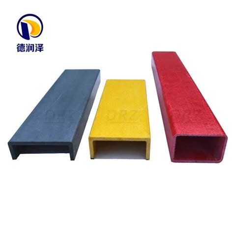 Fiberglass Frp Pultruded Profiles Grp Plastic U Channel C Channel