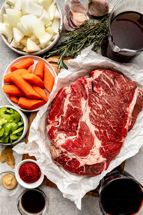 Meltingly Tender Red Wine Braised Beef One Pot