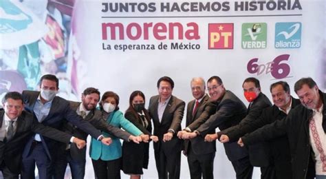 Morena Pt Pvem Y Nueva Alianza Ratifican Alianza Juntos Hacemos Historia