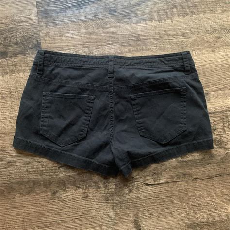 Y2k Arizona Jean Co Black Cargo Low Rise Shorts Depop