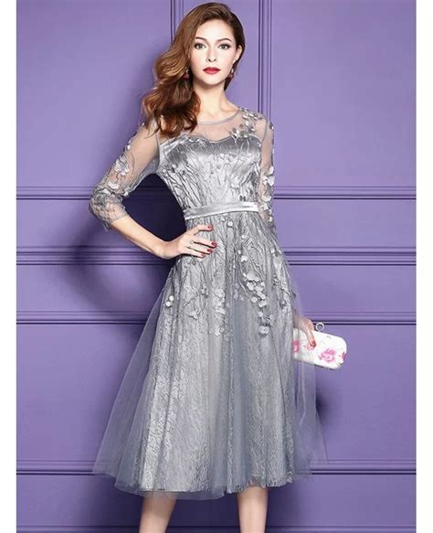 Lace Wedding Guest Dress With Sleeves Nelsonismissing