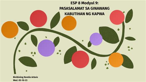 ESP8 MODYUL9: Pasasalamat sa Kabutihang Ginawa ng Kapwa by Remlie X ...