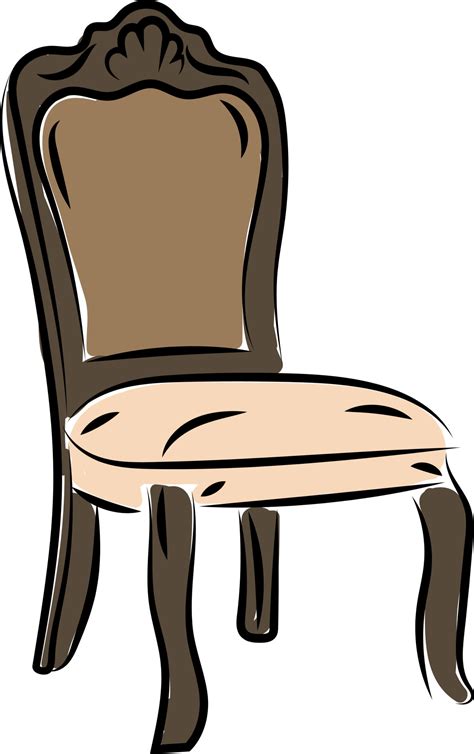 Royal Chair Drawing Illustration Vector On White Background 13609037