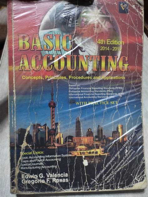 Basic Accounting Concepts Principles Procedures And Applications By Valencia And Roxas 2015