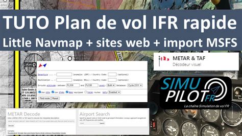 Tuto Plan De Vol Ifr Rapide Youtube