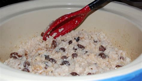 Crock Pot Old Fashioned Rice Pudding With Raisins Cooking Mamas