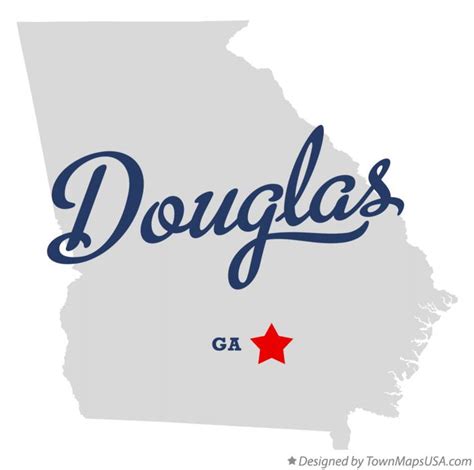 Map of Douglas, GA, Georgia