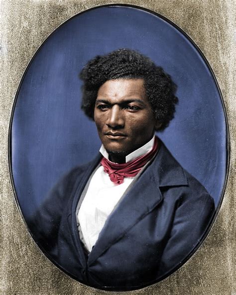 Colorized Photo Of Frederick Douglass Frederick Douglass Black