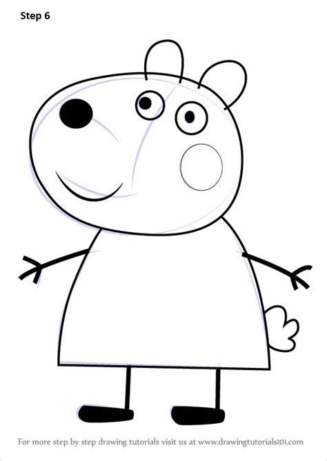 Learn How To Draw Suzy Sheep From Peppa Pig Peppa Pig Step By Step