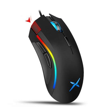 Rgb Backlight Gaming Mouse 4000 Dpi 7 Programmable Buttons Usb Wired Mice Mice Trackballs