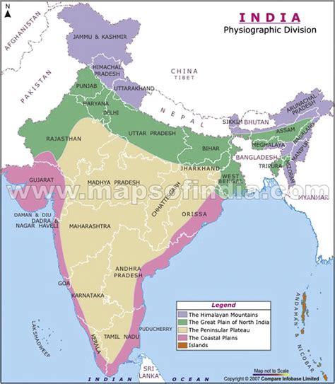 Maritime provinces of India and physiographic division. | Download ...