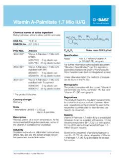 Vitamin A-Palmitate 1.7 Mio IU/G - fenglichem.com / vitamin-a-palmitate ...