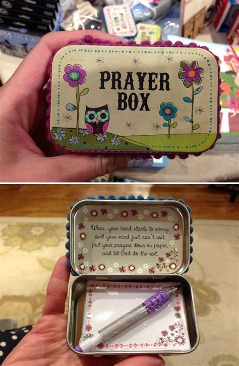 Diy Prayer Boxes Made From Altoids Tin When Your Heart Starts To Worry