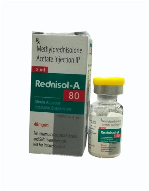 Methylprednisonlone 80mg Injection Rednisol A 80 At Rs 300 Vial