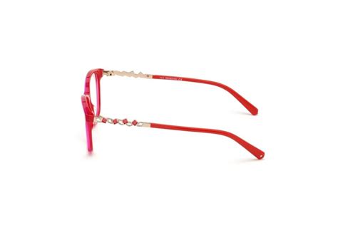 Swarovski Sk 5371 068 Red Cat Eye Plastic Optical Eyeglasses Frame 54 14 140 Lp Ebay