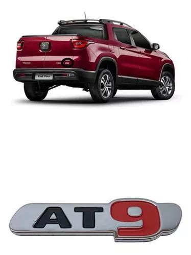 Emblema Sigla At9 Tampa Traseira Fiat Toro 2016 2021 Mopar