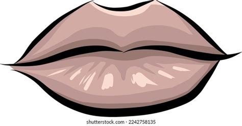 Vector Illustration Lips Stock Vector (Royalty Free) 2242758135 ...