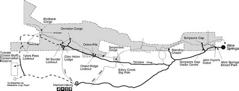 Macdonnell Ranges Map