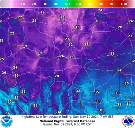 NOAA Graphical Forecast for Albuquerque, NM