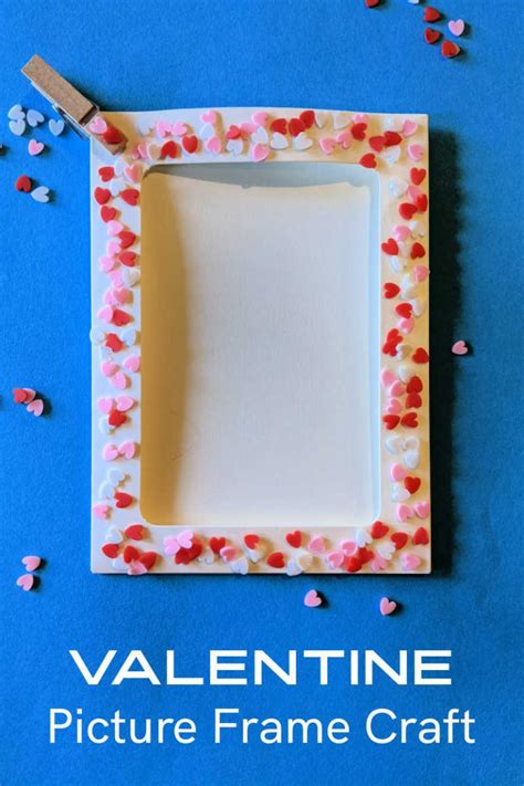 Valentine Frame Craft with Polymer Hearts - Mama Likes This