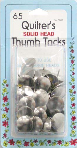 Extra Large Quilters Thumb Tacks C330 Quilting Fabric Supplier