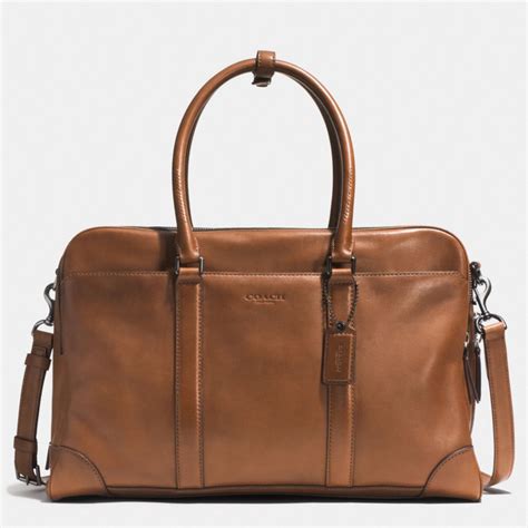 The Bleecker Day Bag In Leather From Coach Leather Duffle Bag Mens