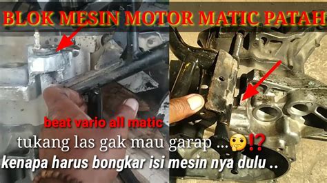 Cara Mengatasi Standar Tengah Motor Matic Patah Di Blok Mesinnya