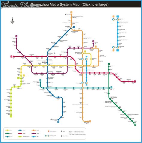 Guangzhou Subway Map - TravelsFinders.Com