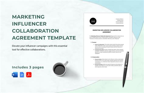 Marketing Influencer Collaboration Agreement Template In Word Pdf